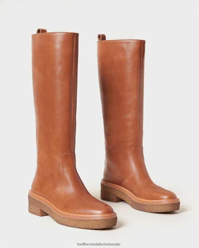 Frauen Loeffler Randall Collins hoher Stiefel Safari Schuhe 846824279