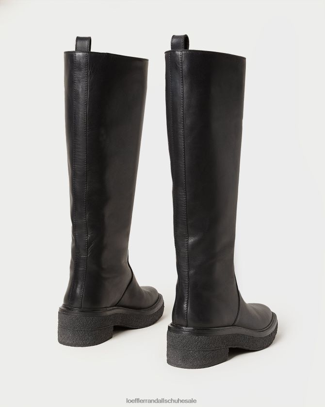 Frauen Loeffler Randall Collins hoher Stiefel Schwarz Schuhe 846824281