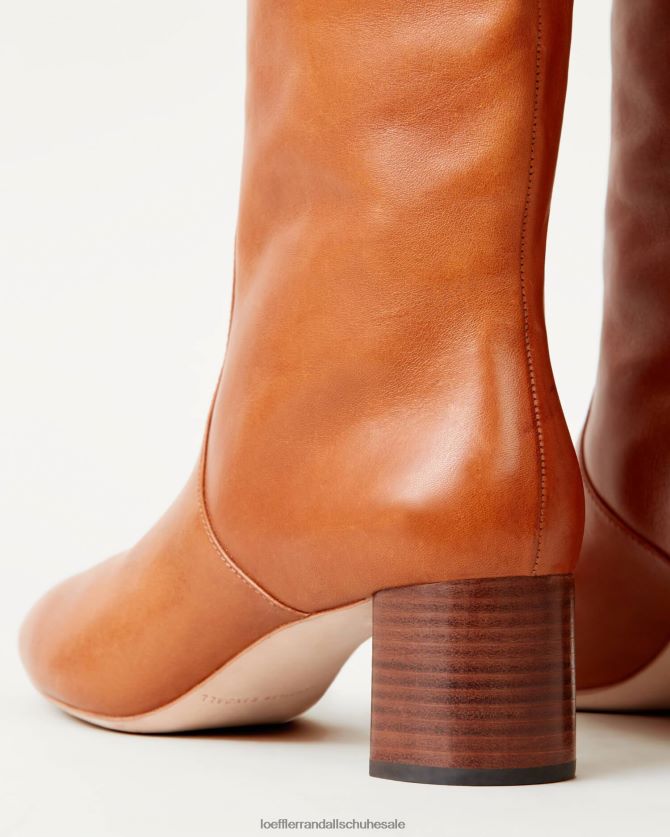 Frauen Loeffler Randall Gia hoher Stiefel Cognac Schuhe 846824271
