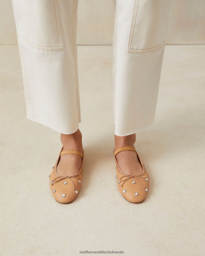 Frauen Loeffler Randall Ballerinas von Leonie Karamell/Kristall Schuhe 846824303