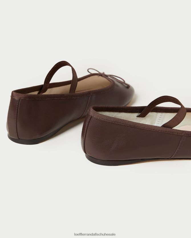 Frauen Loeffler Randall Ballerinas von Leonie Schokoladenleder Schuhe 846824296