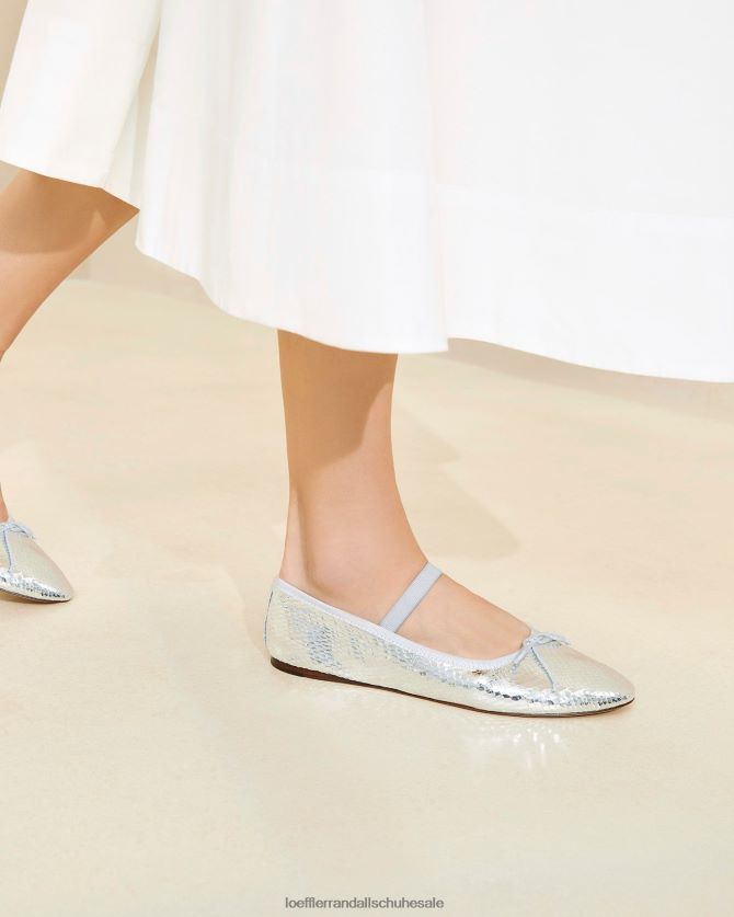 Frauen Loeffler Randall Ballerinas von Leonie Silber Schuhe 846824309