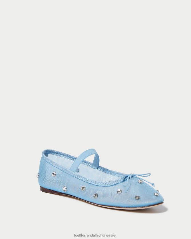Frauen Loeffler Randall Ballerinas von Leonie blau/klar Schuhe 846824305