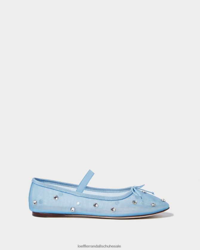 Frauen Loeffler Randall Ballerinas von Leonie blau/klar Schuhe 846824305