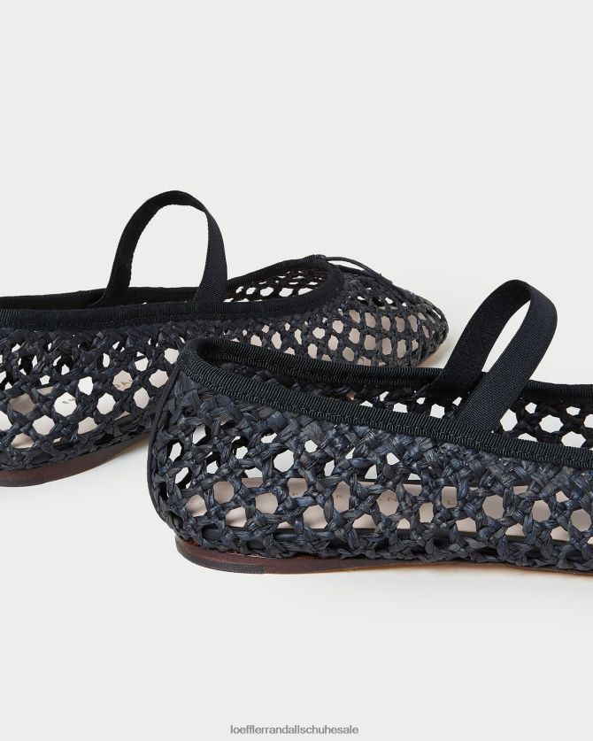 Frauen Loeffler Randall Ballerinas von Leonie schwarze Häkelarbeit Schuhe 846824301