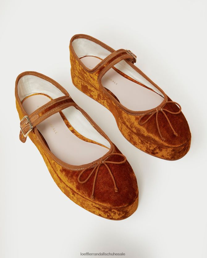 Frauen Loeffler Randall Leah Plattform Mary Jane Ocker Schuhe 846824307