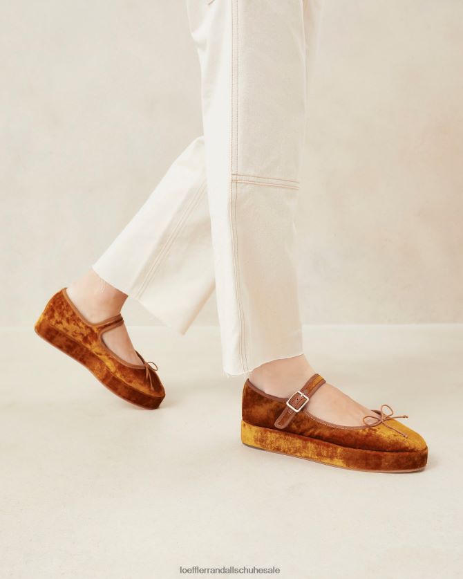 Frauen Loeffler Randall Leah Plattform Mary Jane Ocker Schuhe 846824307