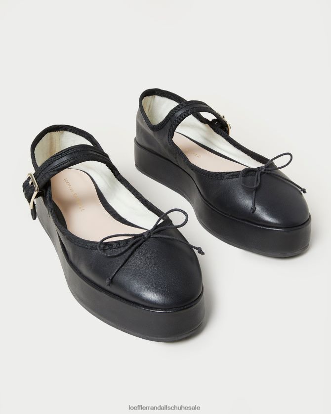 Frauen Loeffler Randall Leah Plattform Mary Jane Schwarz Schuhe 846824297