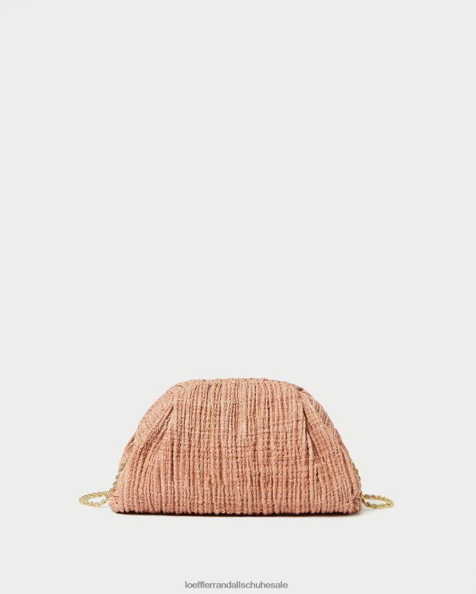 Frauen Loeffler Randall Bailey Plissee-Clutch mit Kuppel erröten Taschen 846824387