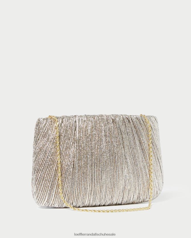 Frauen Loeffler Randall Brit-Clutch mit flachen Falten Sekt Taschen 846824393