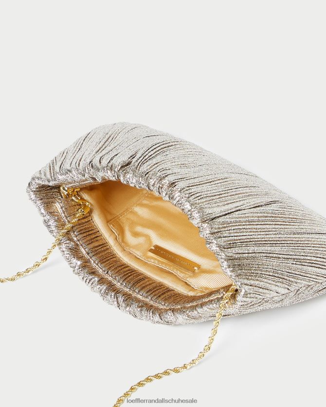 Frauen Loeffler Randall Brit-Clutch mit flachen Falten Sekt Taschen 846824393
