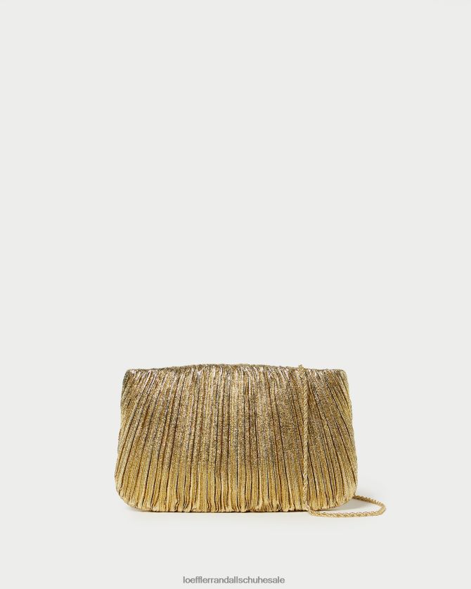 Frauen Loeffler Randall Brit-Clutch mit flachen Falten oro Taschen 846824376