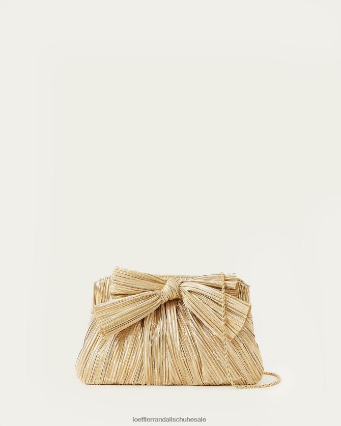 Frauen Loeffler Randall Clutch mit Rayne-Schleife Gold Taschen 846824333