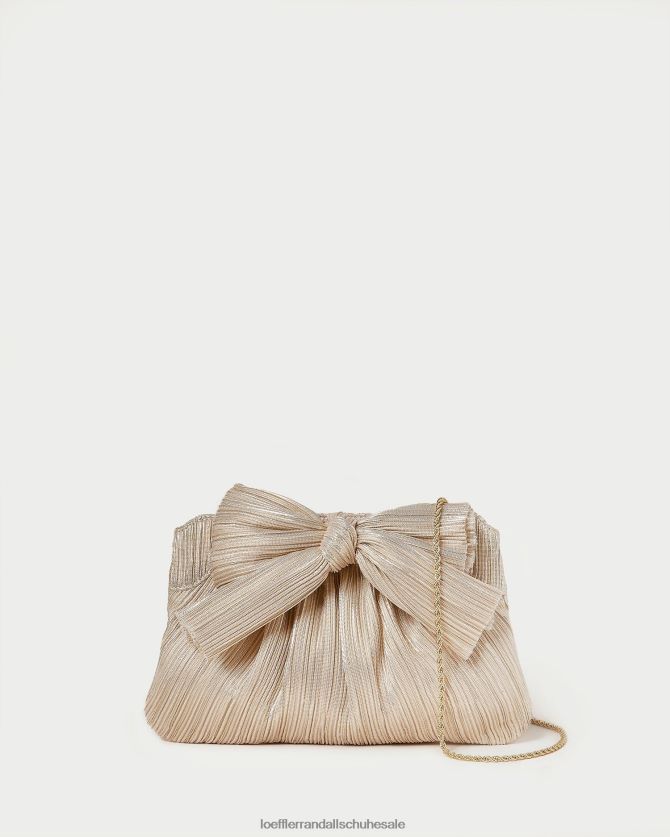 Frauen Loeffler Randall Clutch mit Rayne-Schleife Platin Taschen 846824334