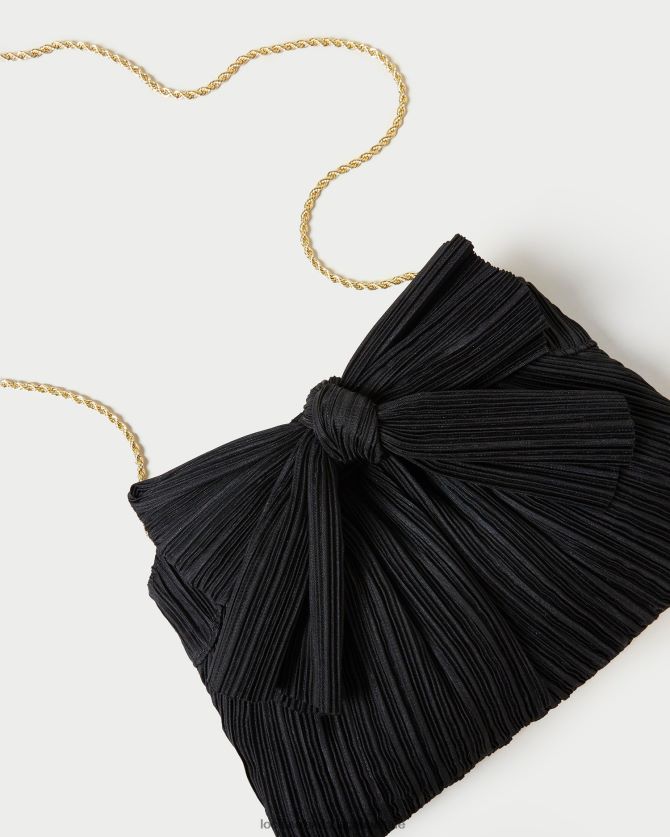 Frauen Loeffler Randall Clutch mit Rayne-Schleife Schwarz Taschen 846824350