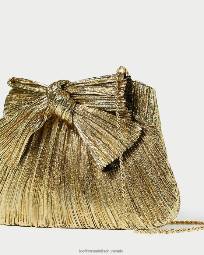 Frauen Loeffler Randall Clutch mit Rayne-Schleife oro Taschen 846824384