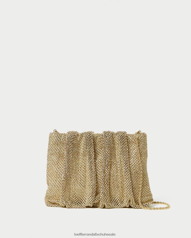 Frauen Loeffler Randall Ember-Clutch mit Strassbesatz und Raffungen Heu Taschen 846824385
