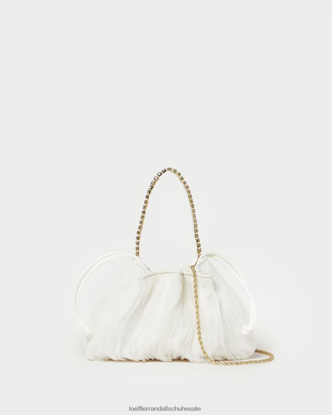 Frauen Loeffler Randall Layne-Faltenbeutel mit Strasssteinen Perle Taschen 846824371