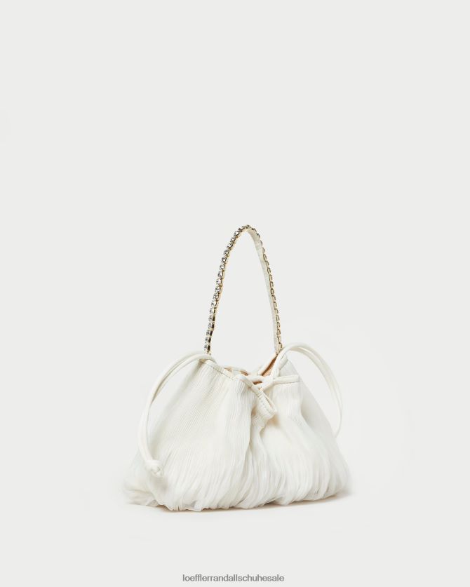 Frauen Loeffler Randall Layne-Faltenbeutel mit Strasssteinen Perle Taschen 846824371