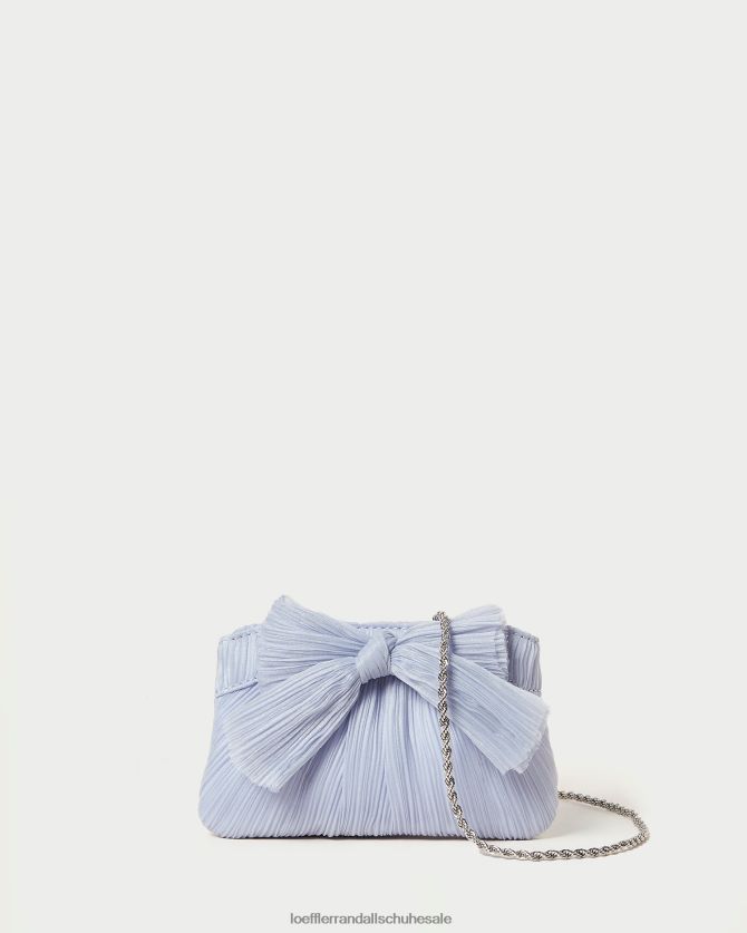 Frauen Loeffler Randall Rochelle Mini-Clutch mit Schleife Blau Taschen 846824339
