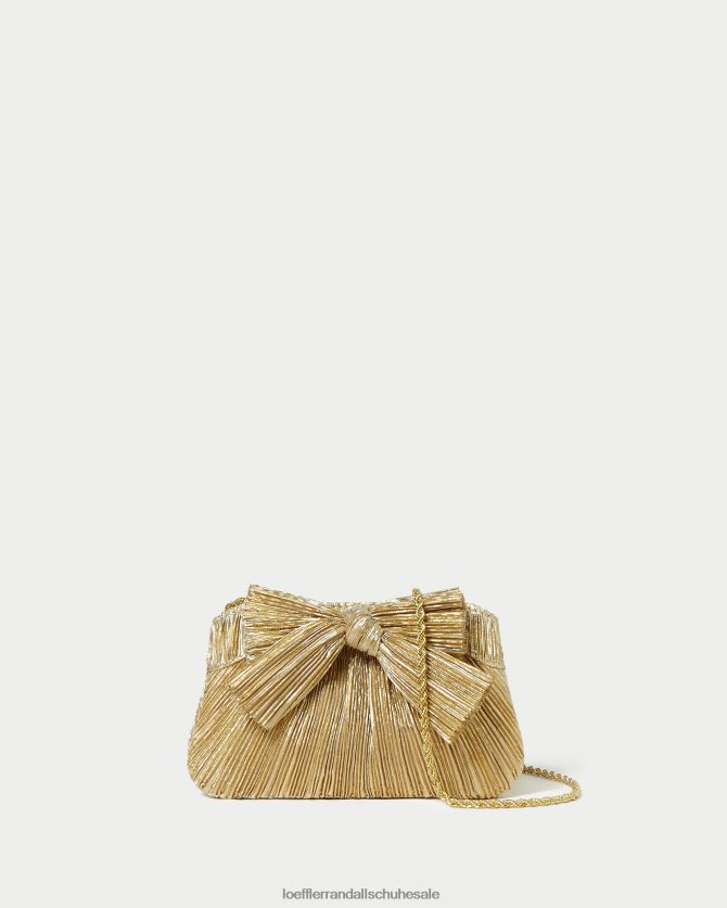 Frauen Loeffler Randall Rochelle Mini-Clutch mit Schleife Gold Taschen 846824365