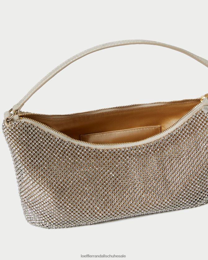 Frauen Loeffler Randall Cam-Strass-Baguette-Tasche Gold Taschen 846824399