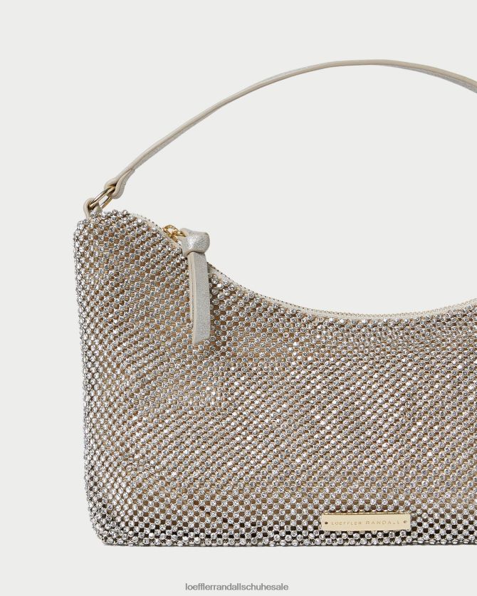 Frauen Loeffler Randall Cam-Strass-Baguette-Tasche Gold Taschen 846824399