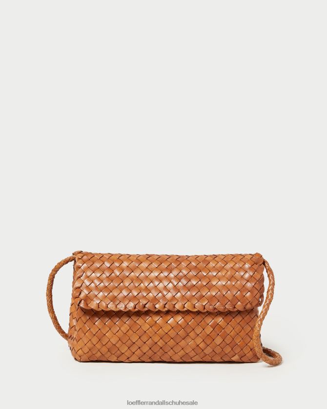 Frauen Loeffler Randall Mabel braune Umhängetasche Holz Taschen 846824401