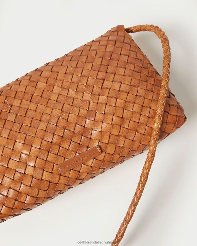 Frauen Loeffler Randall Mabel braune Umhängetasche Holz Taschen 846824401