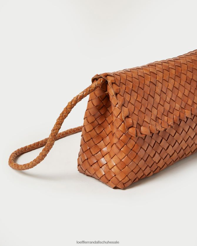 Frauen Loeffler Randall Mabel braune Umhängetasche Holz Taschen 846824401