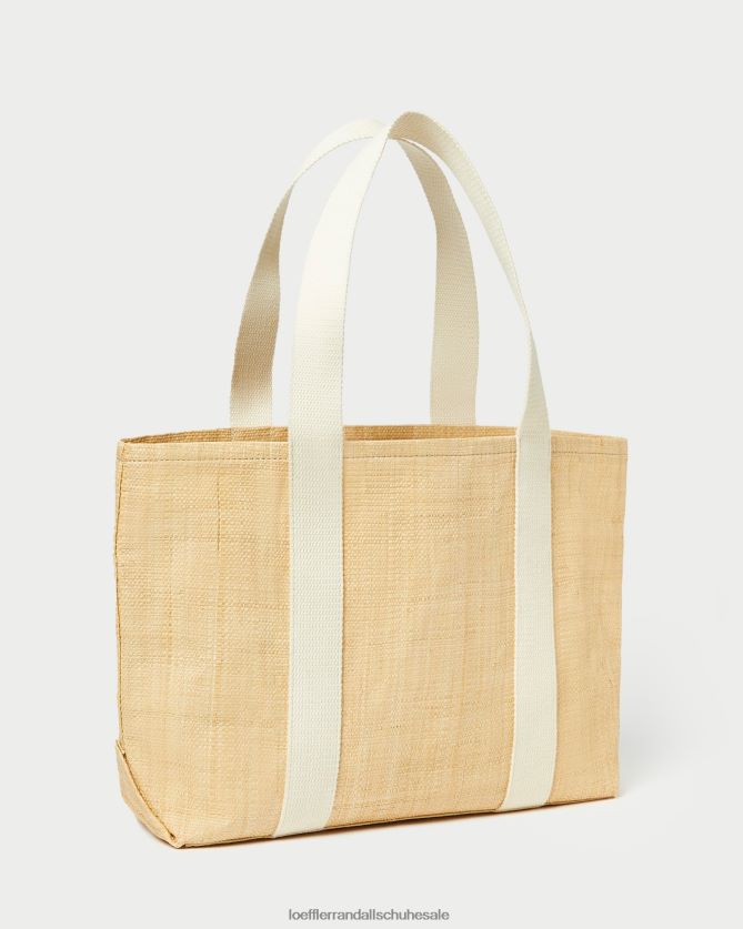 Frauen Loeffler Randall Bennett mittelgroße Tragetasche natürlicher Bast Taschen 846824316