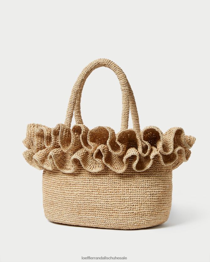Frauen Loeffler Randall Lori Bast-Rüschentasche natürlich Taschen 846824322