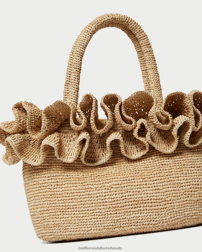 Frauen Loeffler Randall Lori Bast-Rüschentasche natürlich Taschen 846824322