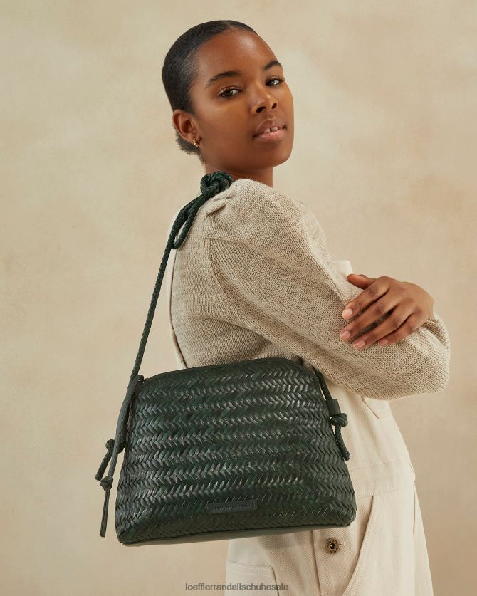 Frauen Loeffler Randall Mallory gewebte Umhängetasche Wald Taschen 846824326