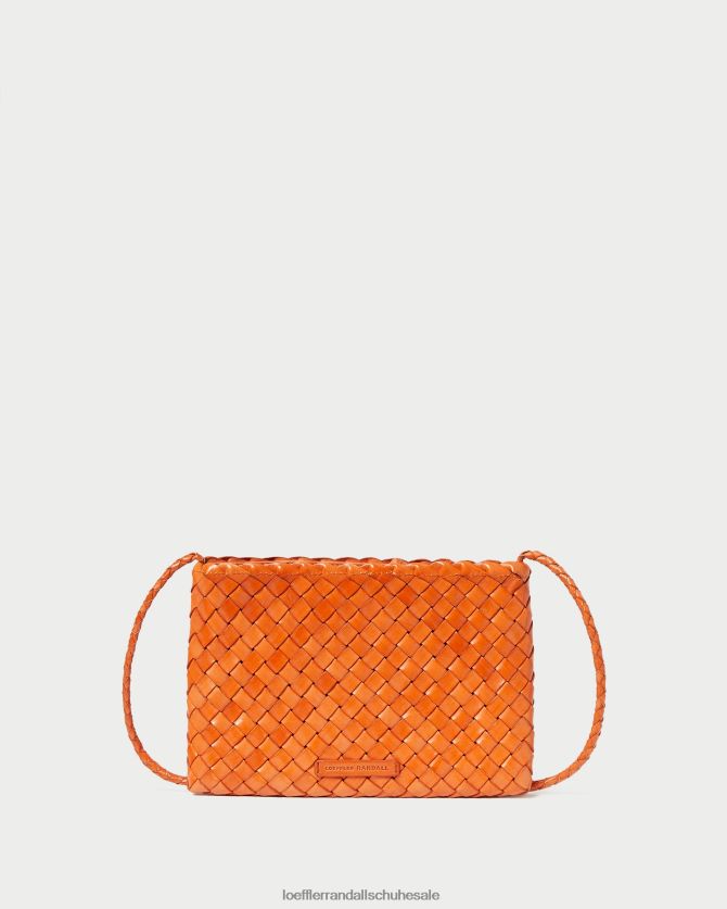 Frauen Loeffler Randall Marison gewebte Umhängetasche Mandarine Taschen 846824329