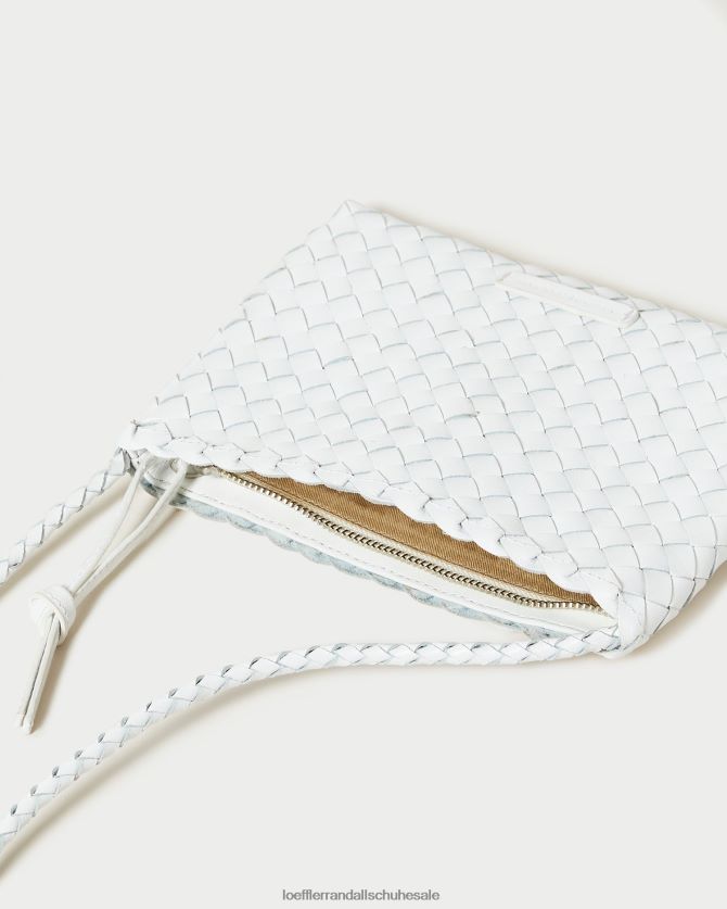 Frauen Loeffler Randall Marison gewebte Umhängetasche Weiß Taschen 846824330