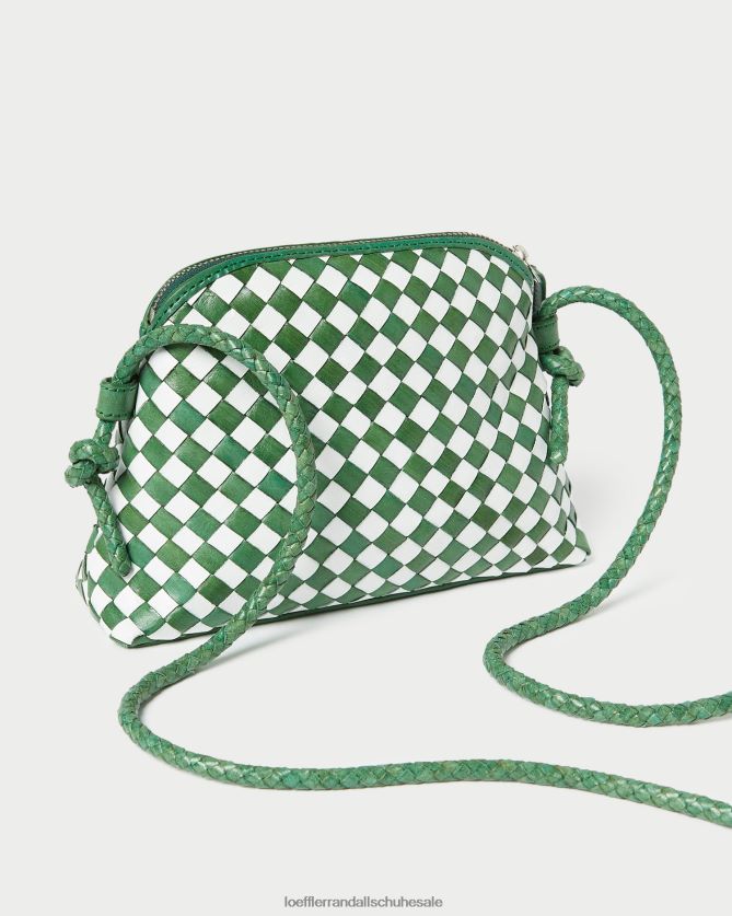Frauen Loeffler Randall Marybeth Mini-Umhängetasche leuchtendes Smaragd/Weiß Taschen 846824331