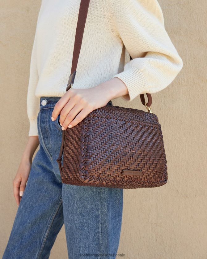Frauen Loeffler Randall Patricia gewebte Kameratasche Schokolade Taschen 846824327