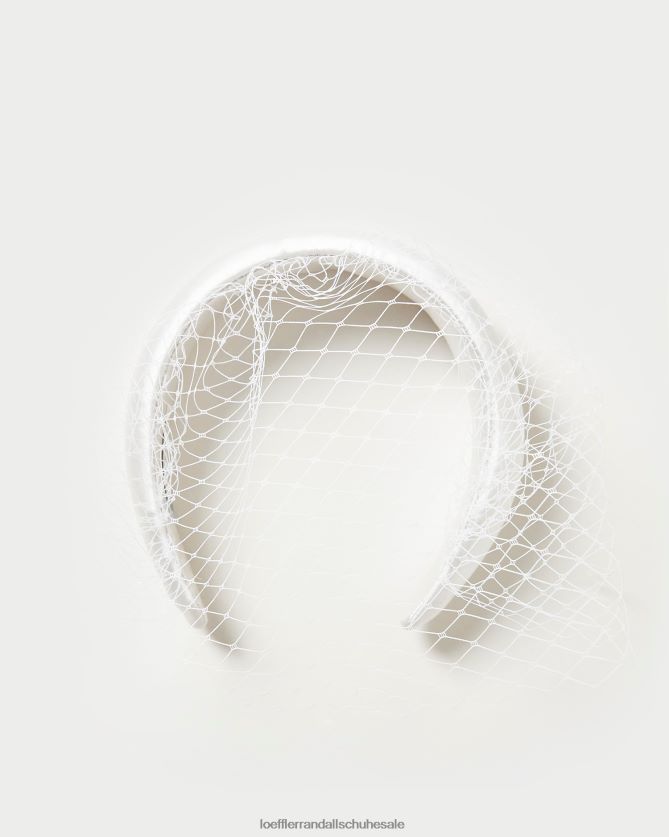 Frauen Loeffler Randall Adora-Stirnband mit Schleier Creme Zubehör 846824149