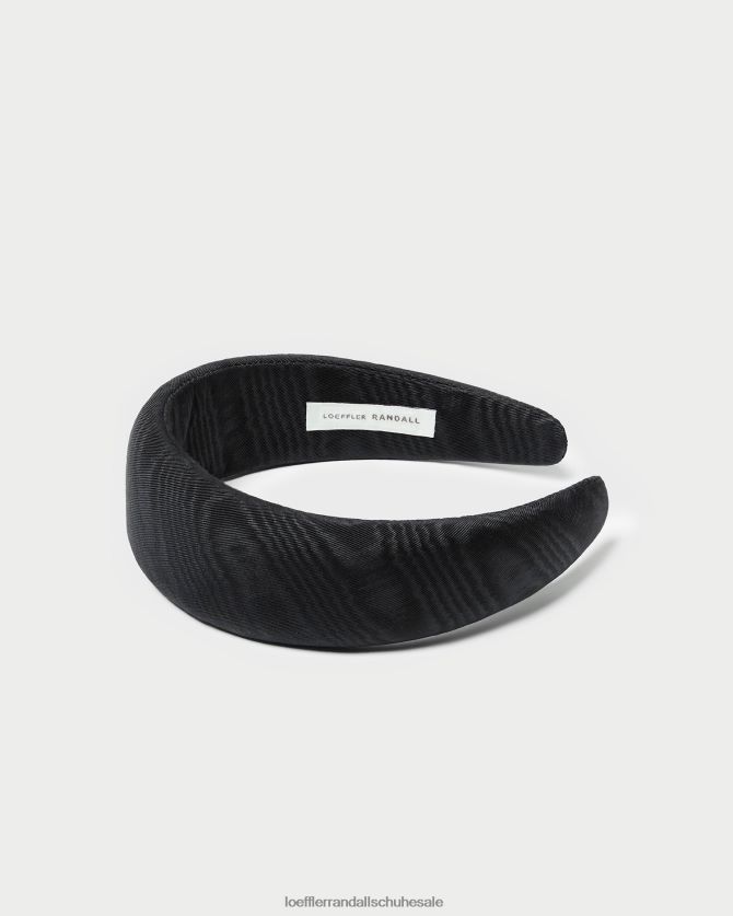 Frauen Loeffler Randall Bellamy-Stirnband schwarzes Moiré Zubehör 846824148