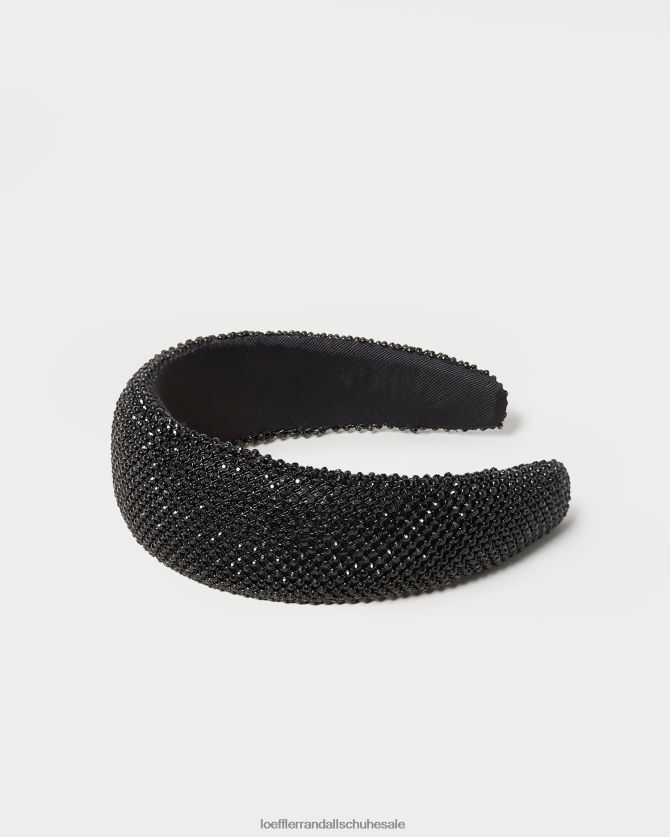 Frauen Loeffler Randall Bellamys bauschiges Stirnband schwarzer Diamant Zubehör 846824147