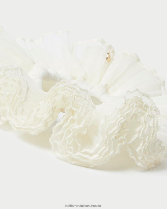 Frauen Loeffler Randall Emmy plissiertes Lagen-Scrunchie Perle Zubehör 846824161