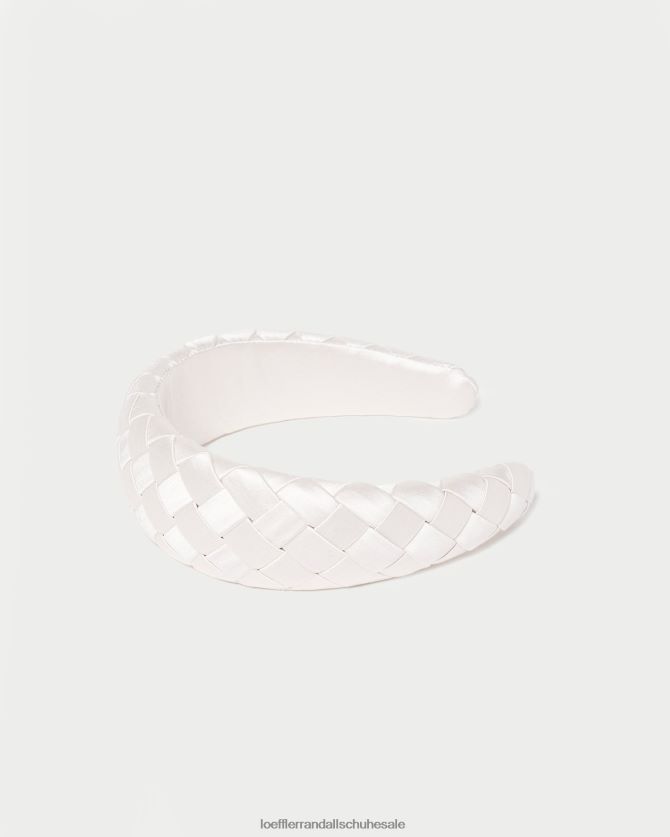 Frauen Loeffler Randall Immer bauschiges gewebtes Stirnband Creme Zubehör 846824146