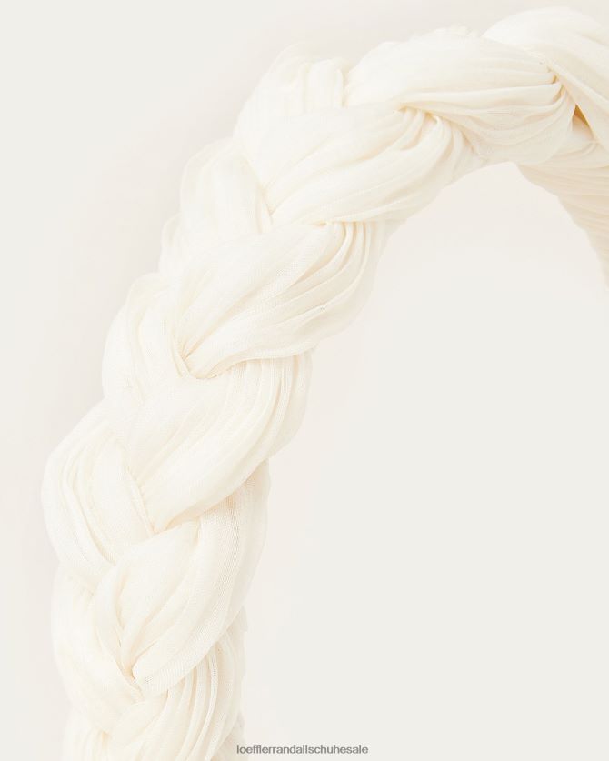 Frauen Loeffler Randall fliederfarbenes geflochtenes Stirnband Perle Zubehör 846824137